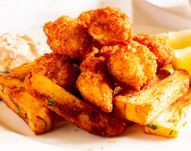 Butter Chicken, Rice & Chips